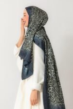 Kristal Şal-Leopar Desen