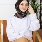 Soft Eşarp-Yaprak Desen