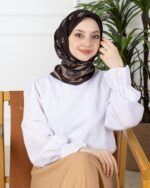 Soft Eşarp-Yaprak Desen