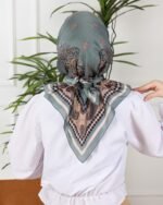 Soft Eşarp-Yaprak Desen - Görsel 4