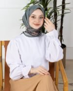 Soft Eşarp-Yaprak Desen - Görsel 5