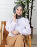 Soft Eşarp-Yaprak Desen - Görsel 7