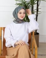 Soft Eşarp-Yaprak Desen