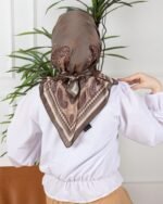 Soft Eşarp-Yaprak Desen - Görsel 3