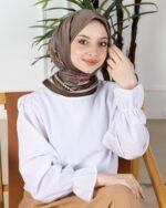 Soft Eşarp-Yaprak Desen