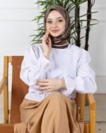 Soft Eşarp-Yaprak Desen - Görsel 5