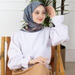 Soft Eşarp-Yaprak Desen