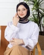 Soft Eşarp-Yaprak Desen - Görsel 6