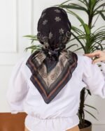 Soft Eşarp-Yaprak Desen - Görsel 4