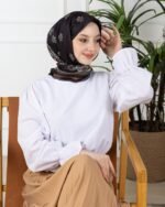 Soft Eşarp-Yaprak Desen - Görsel 3