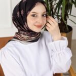 Soft Eşarp-Yaprak Desen