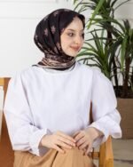 Soft Eşarp-Yaprak Desen - Görsel 7