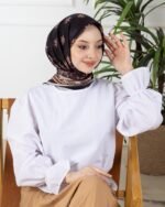 Soft Eşarp-Yaprak Desen - Görsel 5