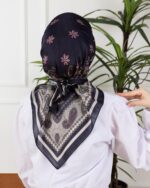 Soft Eşarp-Yaprak Desen - Görsel 6