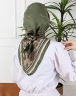 Soft Eşarp-Yaprak Desen - Görsel 9