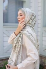 Lemon Flower-Nayf İpek Şal - Görsel 4