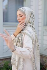 Lemon Flower-Nayf İpek Şal - Görsel 5