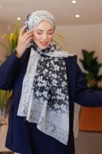 Lemon Flower-Nayf İpek Şal - Görsel 4