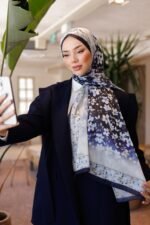 Lemon Flower-Nayf İpek Şal - Görsel 2