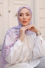 Lemon Flower-Nayf İpek Şal - Görsel 5