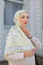Lemon Flower-Nayf İpek Şal - Görsel 3