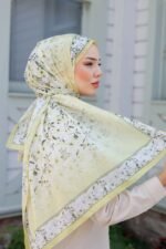 Lemon Flower-Nayf İpek Şal - Görsel 5