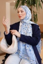 Lemon Flower-Nayf İpek Şal - Görsel 3