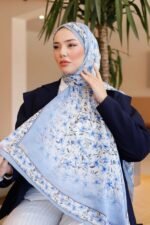 Lemon Flower-Nayf İpek Şal - Görsel 5
