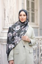 Silent Roses-Soft Şal - Görsel 7