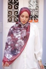 Silent Roses-Soft Şal - Görsel 3