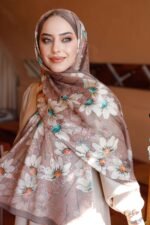 Papatya Desen-Nayf İpek Şal - Görsel 7