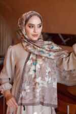 Papatya Desen-Nayf İpek Şal - Görsel 3