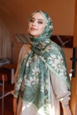 Papatya Desen-Nayf İpek Şal