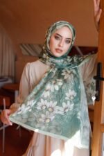 Papatya Desen-Nayf İpek Şal - Görsel 5