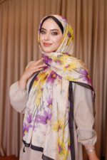 Papatya Desen-Nayf İpek Şal - Görsel 3