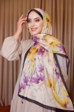 Papatya Desen-Nayf İpek Şal
