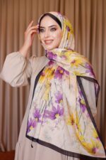 Papatya Desen-Nayf İpek Şal