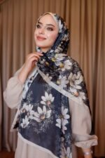 Papatya Desen-Nayf İpek Şal - Görsel 4