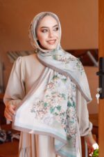 Ross Kraşli Şal-Flowers Desen - Görsel 3