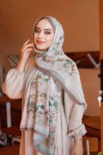 Ross Kraşli Şal-Flowers Desen - Görsel 4