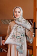 Ross Kraşli Şal-Flowers Desen - Görsel 6