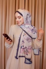 Ross Kraşli Şal-Flowers Desen - Görsel 3