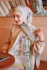 Ross Kraşli Şal-Flowers Desen - Görsel 2