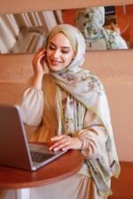 Ross Kraşli Şal-Flowers Desen - Görsel 4