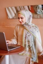 Ross Kraşli Şal-Flowers Desen - Görsel 8