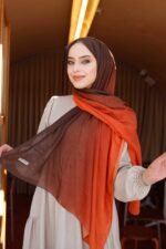 Degrade Desenli Ross Kraşli Şal - Görsel 3