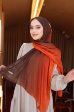 Degrade Desenli Ross Kraşli Şal - Görsel 3