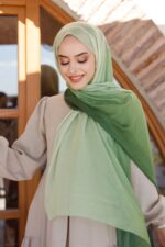 Degrade Desenli Ross Kraşli Şal - Görsel 3