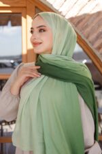 Degrade Desenli Ross Kraşli Şal