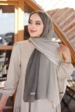 Degrade Desenli Ross Kraşli Şal - Görsel 5